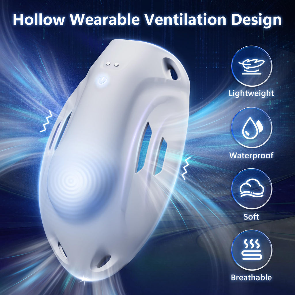 Male Masturbator Sex Toys for Men - Wearable Penis Training Vibrator with 9 Speeds & AI Smart APP Control, Vibrating Male Sex Toys Strokers Glans Trainer for Hands Free, Adult Toys & Games