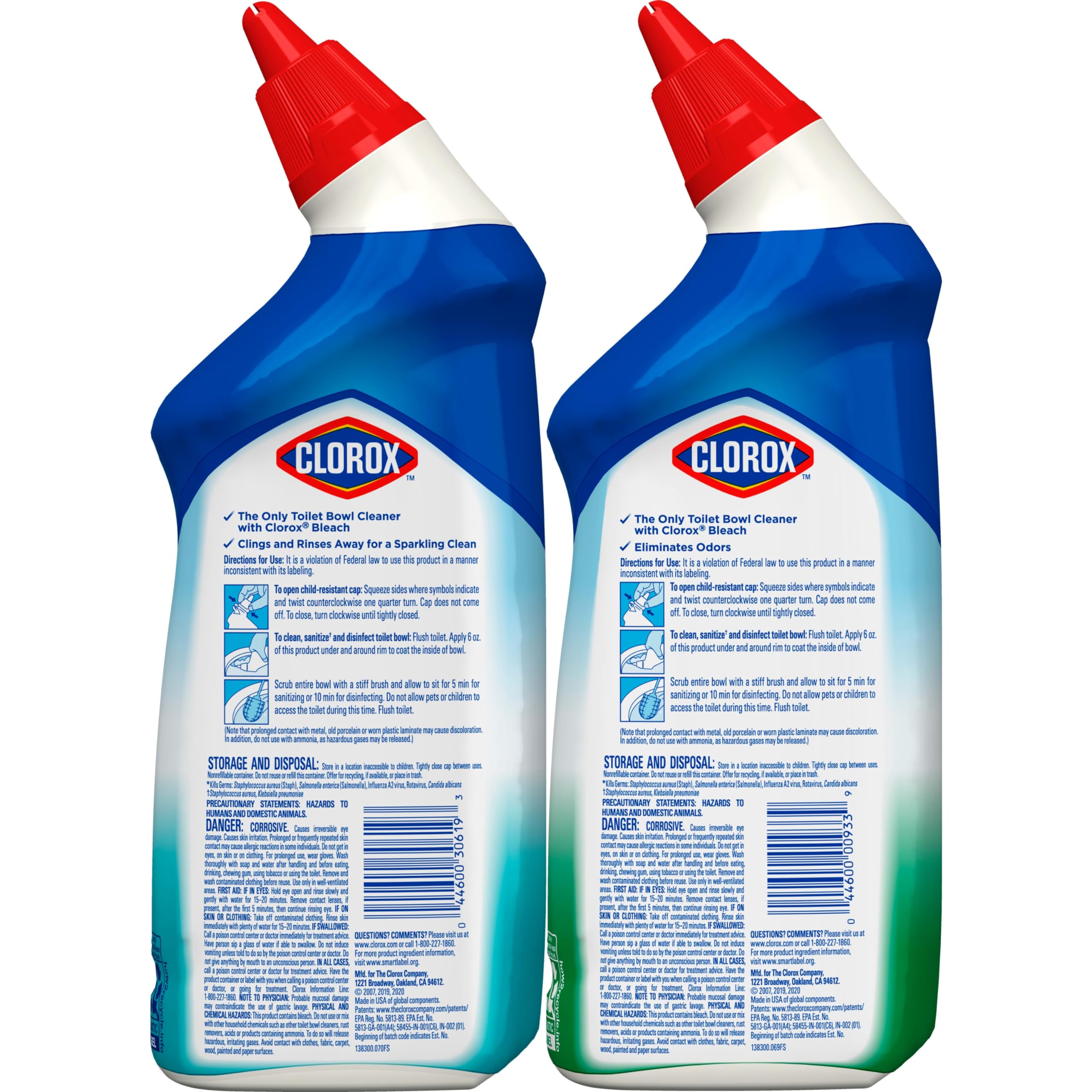 Buy now Clorox Toilet Bowl Cleaner with Bleach Variety Pack - 24 Ounces - Pack of 4 (Package May Vary) at indiglob india