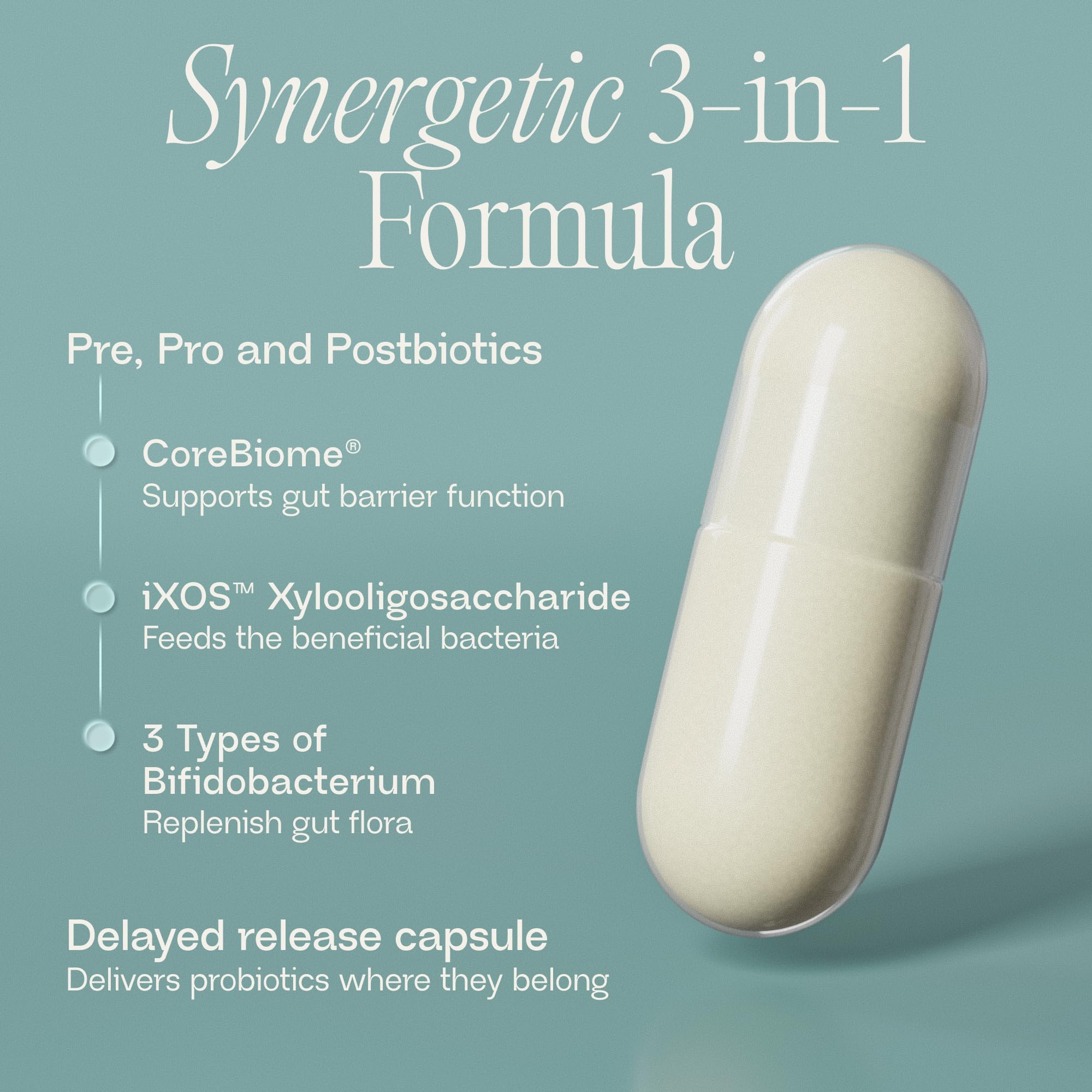 BIOMA Probiotics - Digestive Health Probiotic - Gut Support for Men & Women with Xylooligosaccharides, Tributyrin & Bifidobacterium - Vegan & Gluten Free - 180 Delayed-Release Capsules (90-Day Supply)