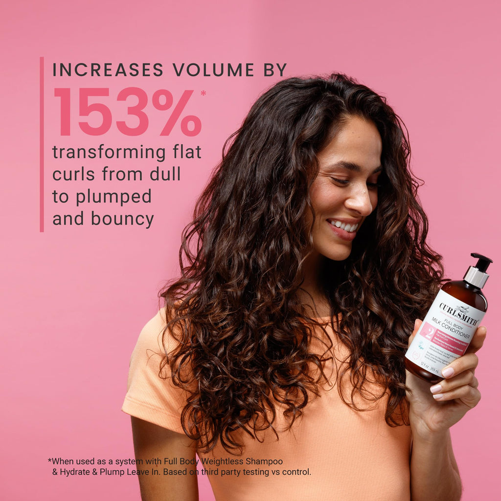 CURLSMITH Full Body Volumizing Conditioner for Curly Hair (12 oz)