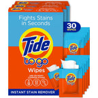 Buy now Tide To Go Stain Remover Wipes for Clothes, Instant Laundry Travel Stain & Spot Remover, 3 Pack, (30 Wipes Total) at indiglob india
