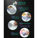 Foreveryoung Diamond Painting Zigzag Rulers, 9 PCS Tools for Square Kits