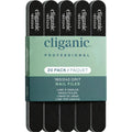 Cliganic 12 Pack Nail File Set: 180/240 Grit | Professional Emery Boards for Natural, Gel & Acrylic Nails | Washable Double Sided Kit | Cliganic 90 Days Warranty