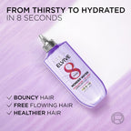 L'Oreal Paris Elvive Hyaluron Plump Flash Hydration Wonder Water Hair Rinse, 8 Second Hydrating Hair Care Treatment for Soft, Shiny Hair, 6.8 Fl Oz