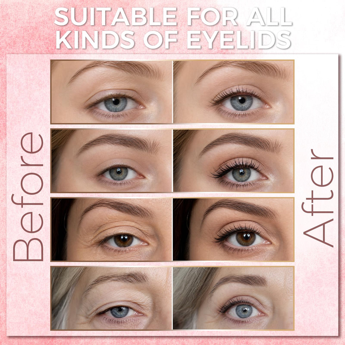 Eyelid Tape, Eyelid Lifter Strips, Eyelid Tape for Hooded Eyes Invisible, Waterproof Double Eyelid Tape, Suitable for Uneven or Monolids, Eye Lift Without Surgery - 480PCS