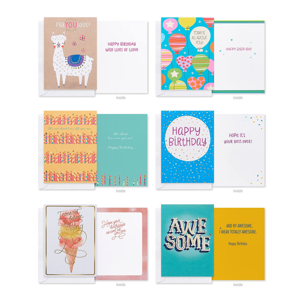 American Greetings 41-Count All-Occasion Greeting Card Pack, Assorted Colorful Designs