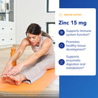 Pure Encapsulations Zinc 15 mg, 30 Capsules | Zinc Picolinate Supplement for Immune System Support, Growth and Development, Supports a Healthy Mind Set*