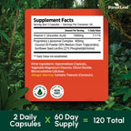 ForestLeaf Liposomal Vitamin C 1400mg Capsules | High Dose Vitamin C Liposomal Supplement w Coconut Oil Fatty Acids | Fast Absorption | Immune Support, Antioxidant, Collagen Production | 120 Vegan Cap