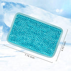 Buy now Gel Beads Ice Pack Ice Bag with Strap-1 Pack Reusable Hot & Cold Pack Compress for Knee, Shoulder, Foot, Back, Ankle, Neck, Hip, Elbow, Wisdom Tooth-7.76''x4.93''(Blue) at indiglob india