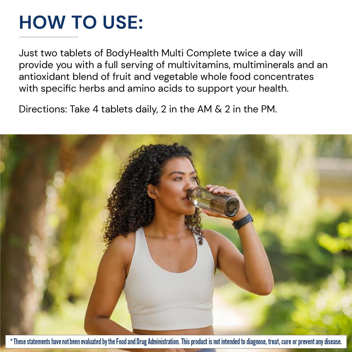 BodyHealth Multi Complete (120 Ct) Daily Multivitamin for Men and Women with Whole Foods, Minerals, Antioxidants, Organic Green Food Concentrates, and Liver Detox Extracts, Non GMO