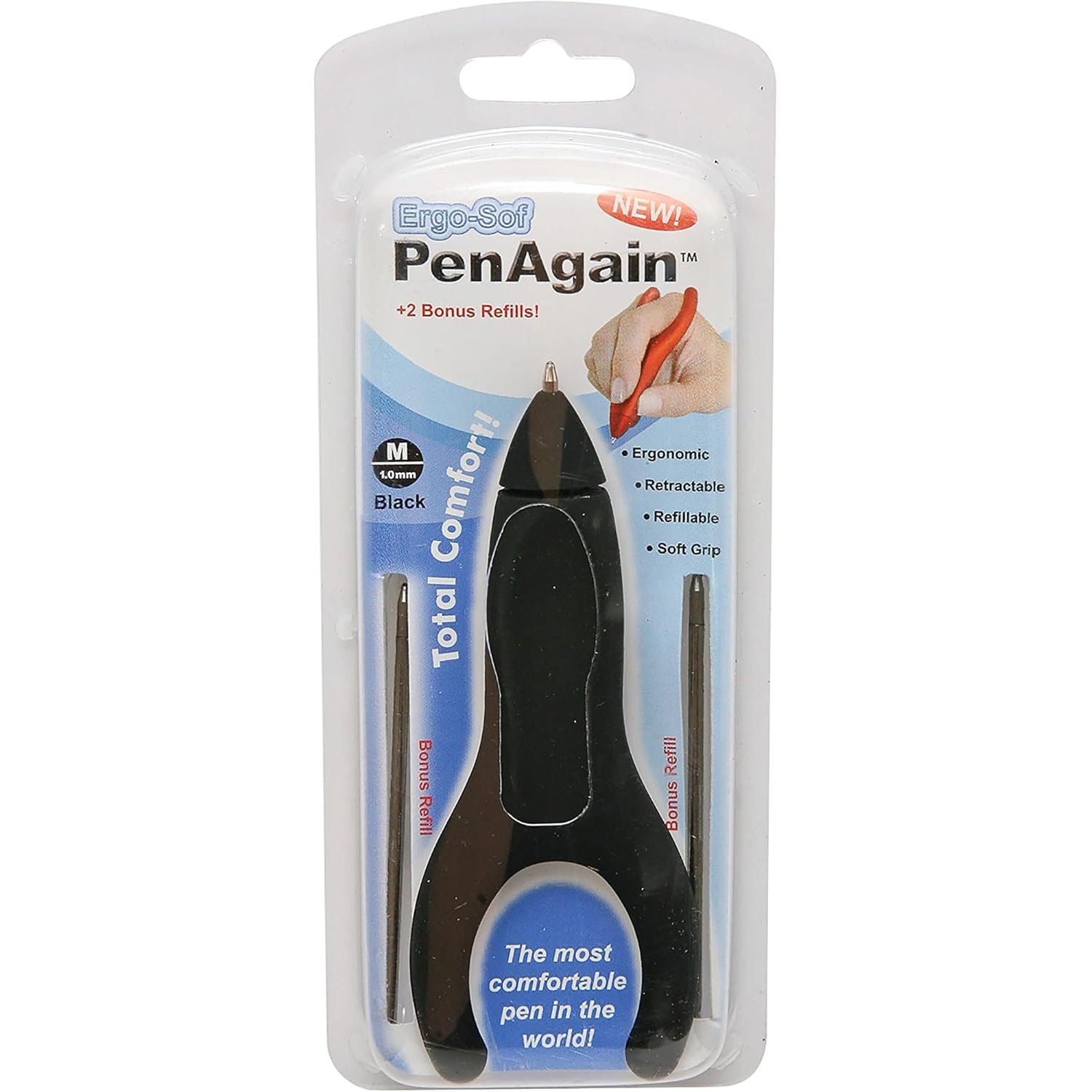 Buy now PenAgain ErgoSof Pen Ehlers-Danlos Arthritis Carpal Tunnel Pain Relief Black (00022) at indiglob india