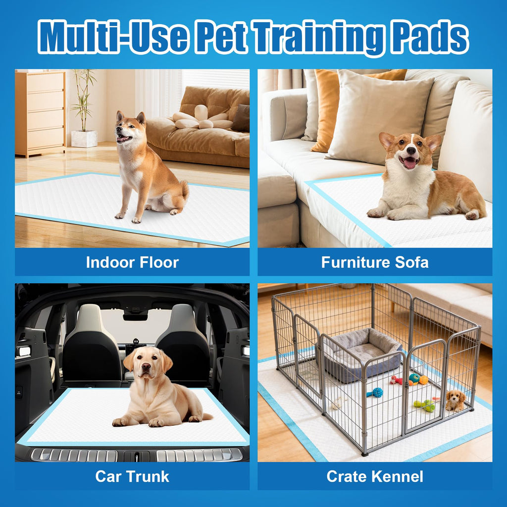 VISRIE 100 Pack Puppy Pads- 30"x36", Extra Large Pee Pads for Dogs
