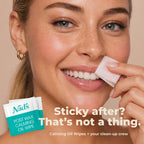Nad's Facial Wax Strips - Hypoallergenic All Skin Types - Facial Hair Removal For Women - At Home Waxing Kit with 20 Face Wax Strips + 4 Calming Oil Wipes + Skin Protection Powder