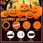 GIGALUMI 7.5FT Halloween Inflatable Outdoor Decoration Pumpkin(Cold White)