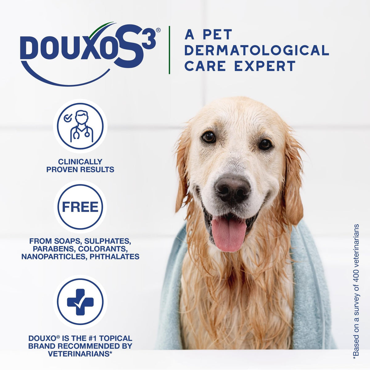 Douxo S3 SEB Dog Seboregulating Mousse, 0.5% Ophytrium, 5 fl oz