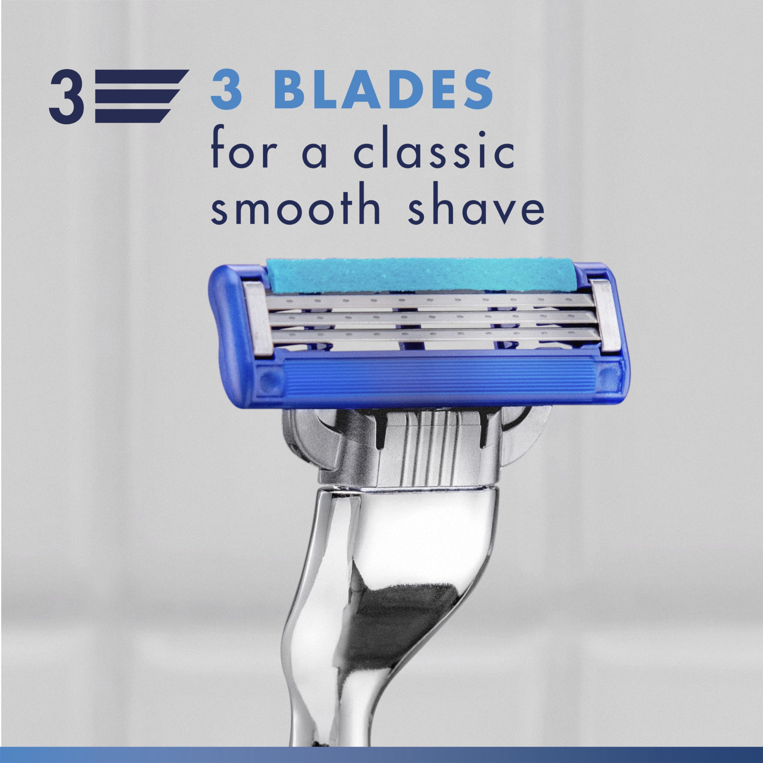 Gillette Mach3 Turbo Razors for Men, 1 Handle, 4 Blade Refills