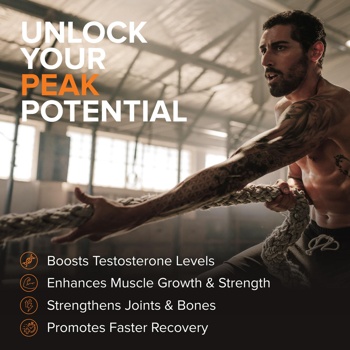 Peak Potential 12-in-1 Testosterone Support for Men