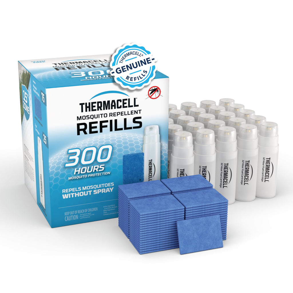 Buy now Thermacell Mosquito Repellent Refills; Provide 120 Hours of Protection; Contain 30 Repellent Mats, 10 Fuel Cartridges; Compatible with Any Fuel-Powered Mosquito Repeller Product at indiglob india