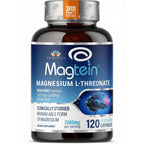 Magnesium L Threonate, Magtein, Brain Supplement for Memory, Focus, Sleep and Cognitive Support, High Absorption Magnesium L-Threonate, Non-GMO, No Laxative Effect – 2,000 mg, 120 Vegan Capsules