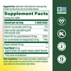 MegaFood Blood Builder Iron Supplement, Energy Support, Vegan, 90 Tablets | Increase Iron Levels Without Side Effects, Improves Energy Levels, B12, Folic Acid and Vitamin C for Absorption, 90 Servings