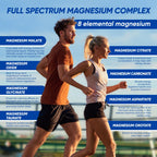 Magnesium Complex 1000mg, 8-in-1 Magnesium Supplement Capsules with Glycinate, Citrate, Malate & Taurate, Supports Muscle, Bone, Energy & Daily Wellness, for Women & Men, 180 Capsules
