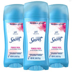 Secret Antiperspirant and Deodorant for Women, 24hr Sweat & Odor Protection, PH Balanced Protection, Gentle on Skin, Wide Solid, Powder Fresh Scent, 2.7 oz (Pack of 2)