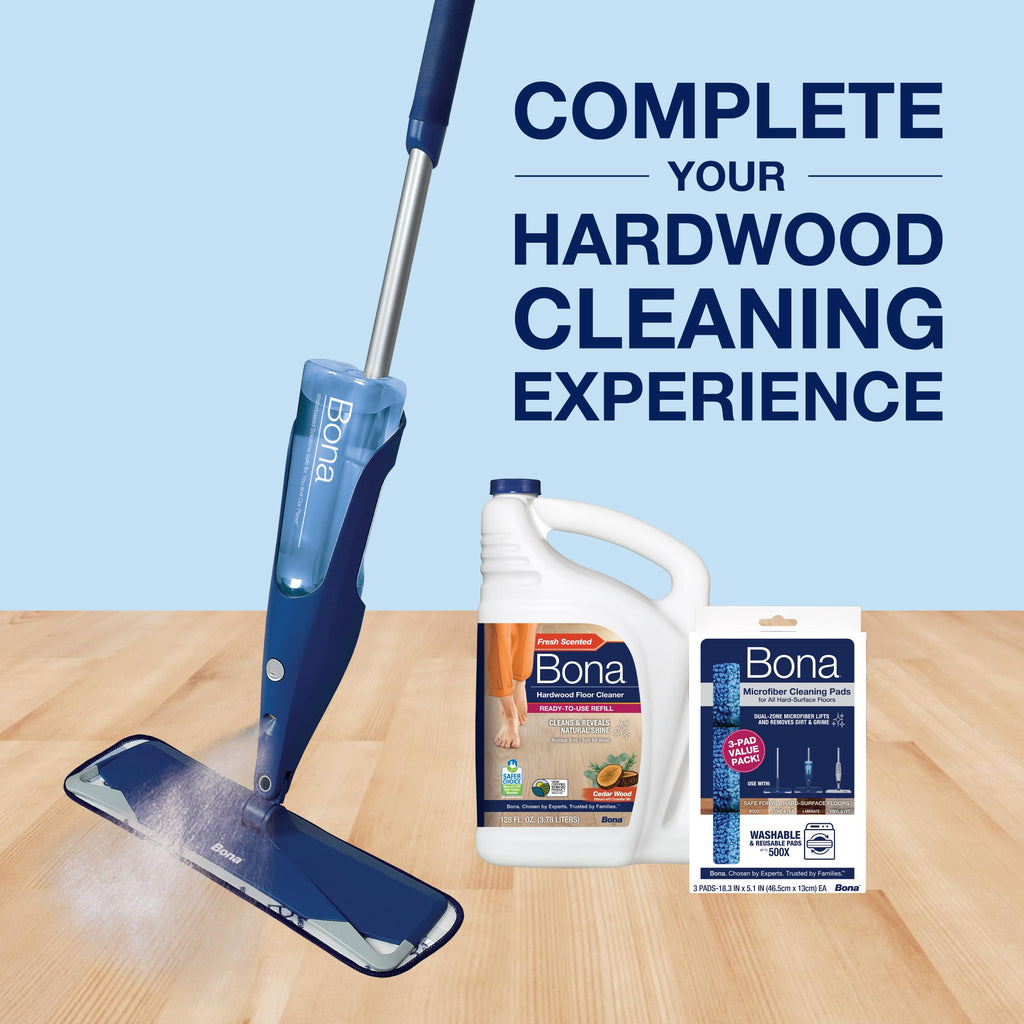 Buy now Bona Hardwood Floor Cleaner Refill - 64 fl oz - Cedar Wood - Refill Spray Mops and Spray Bottles - Residue-Free Floor Cleaning Solution for Hardwood Floors at indiglob india
