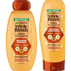 Garnier Whole Blends Honey Treasures Repairing Shampoo and Conditioner Set for Dry, Damaged Hair, 22 Fl Oz (2 Items), 1 Kit (Packaging May Vary)