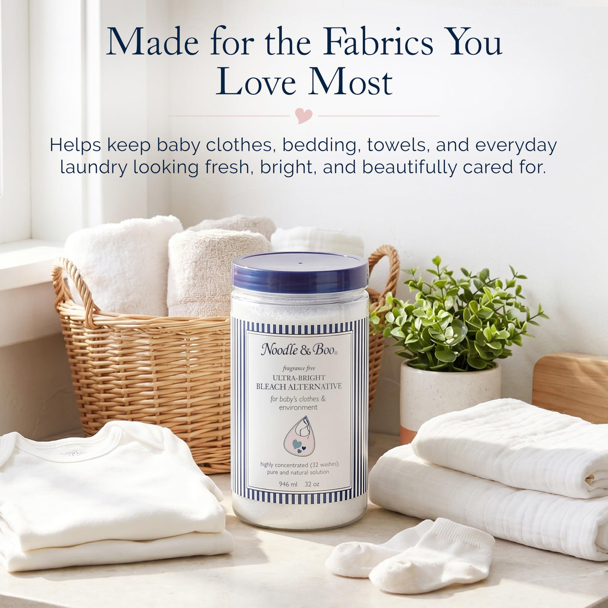Noodle & Boo Baby Laundry Essentials Ultra-Bright Bleach Alternative