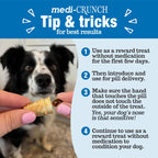 Medi-Crunch Dog Pill Treats for Medication, Peanut Butter, 30 Count