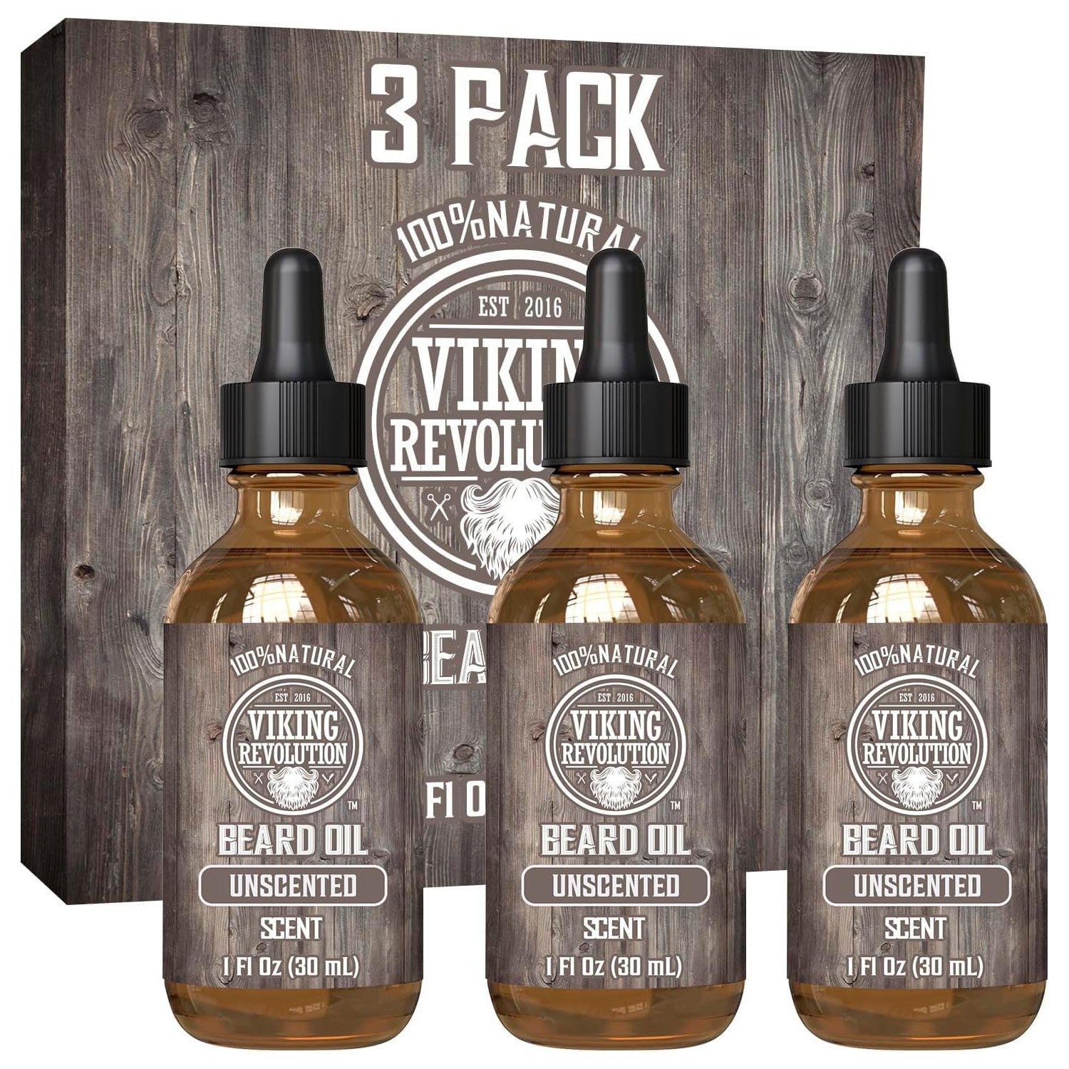 Buy now Viking Revolution Beard Oil with Clary Sage for Men - Natural Blend with Argan and Jojoba Oils for Softening, Strengthening, and Moisturizing at indiglob india