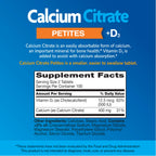 21st Century Calcium Citrate + D3 Petites, Easy to Swallow, 200 Count | Highly Absorbable Calcium Citrate with Vitamin D3, Compare VS. Citracal® +D3 Petites, Bone Strength & Density Support