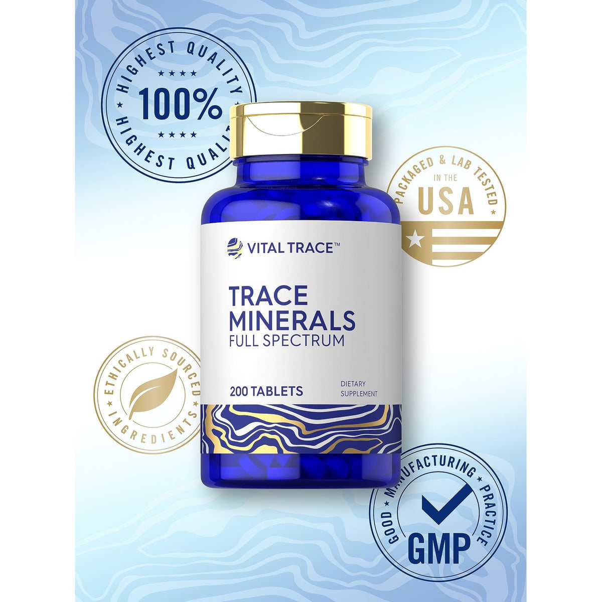 Carlyle Trace Minerals | 200 Tablets | Full Spectrum Supplement