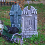 FUNPENY Halloween Foam RIP Tombstones, 5 Pack 17" Headstone Decorations for Halloween Graveyard, Yard, Garden, Tombstone Decorations Outdoor