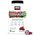 Force Factor Collagen Boosting Superfoods, Vegan Collagen Booster for Women | with Biotin, Hyaluronic Acid, and Vitamin C, for Hair, Skin, Nails, & Joint Support, Tropical Fruit, 60 Soft Chews