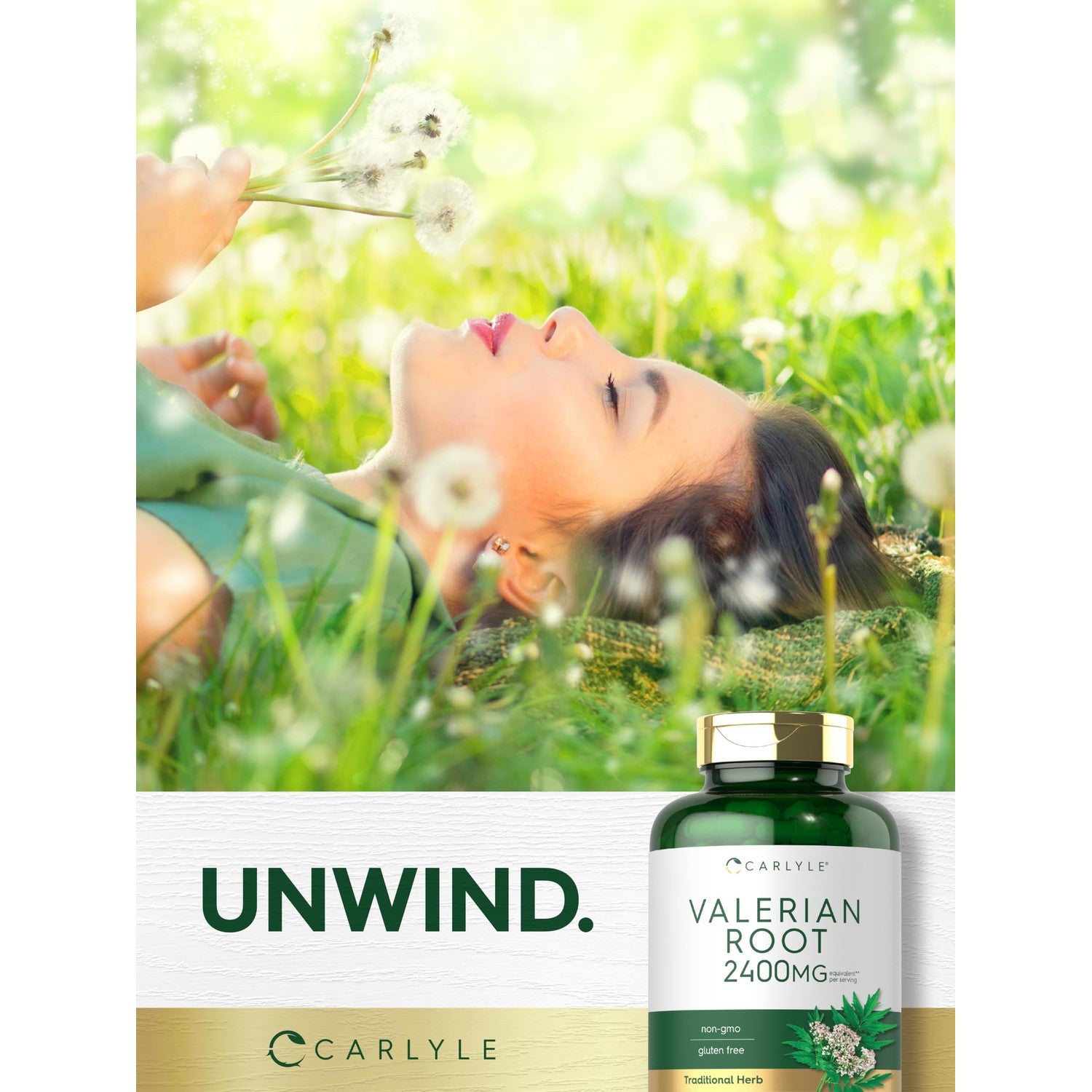 Carlyle Valerian Root Extract Supplement | 240 Capsules | Traditional Herbal Formula | Non-GMO & Gluten Free