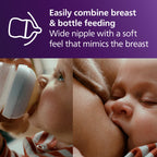 Philips Avent Natural Baby Bottles, Slow Flow, 4 oz, BPA-Free, 2-Pack