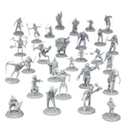 Buy now 28 Paintable Fantasy Mini Figures- All Unique Designs- 1" Hex-Sized Compatible w DND Dungeons Dragons, Pathfinder, RPG Tabletop Games- Features Goblins, Orcs, Gnolls, Skeletons & More at indiglob india