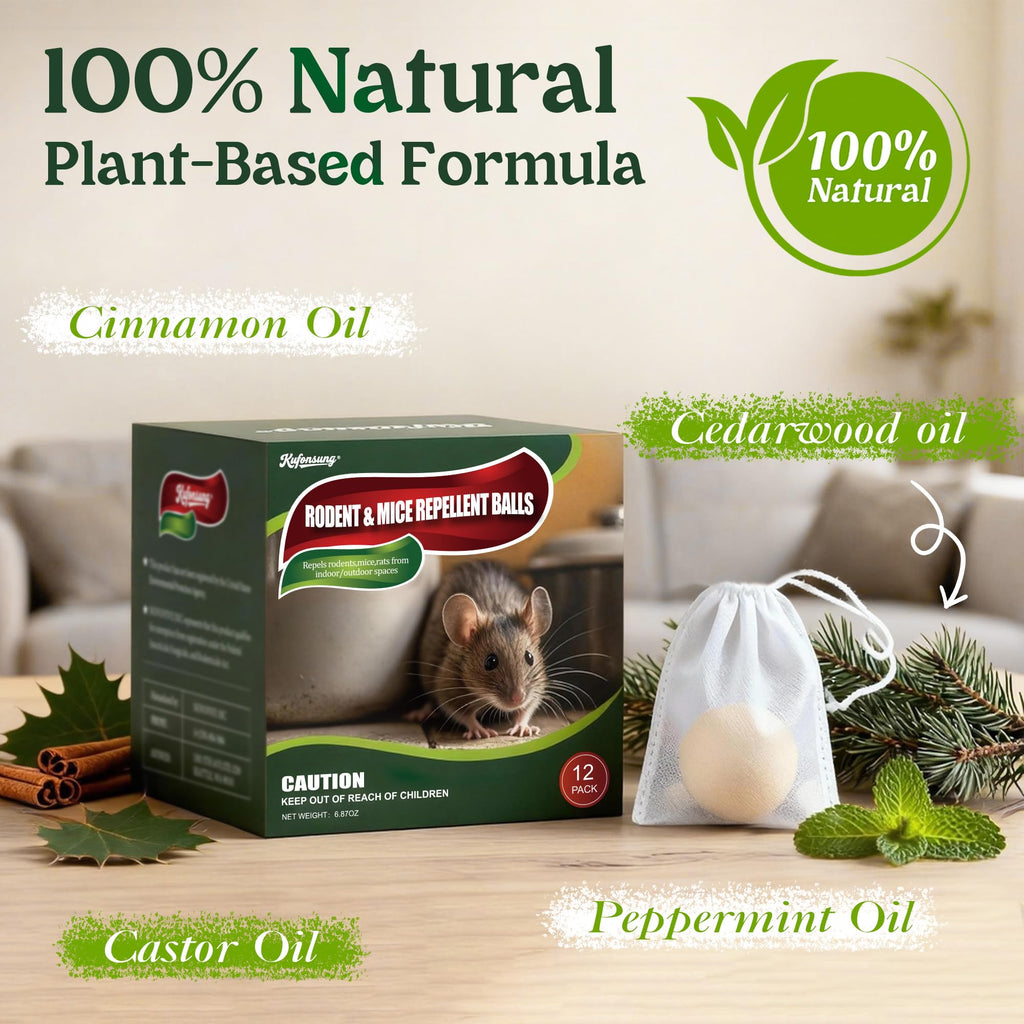 Rodent Repellent Balls,Peppermint Repel Squirrel Chipmunk Mouse Rat Outdoor