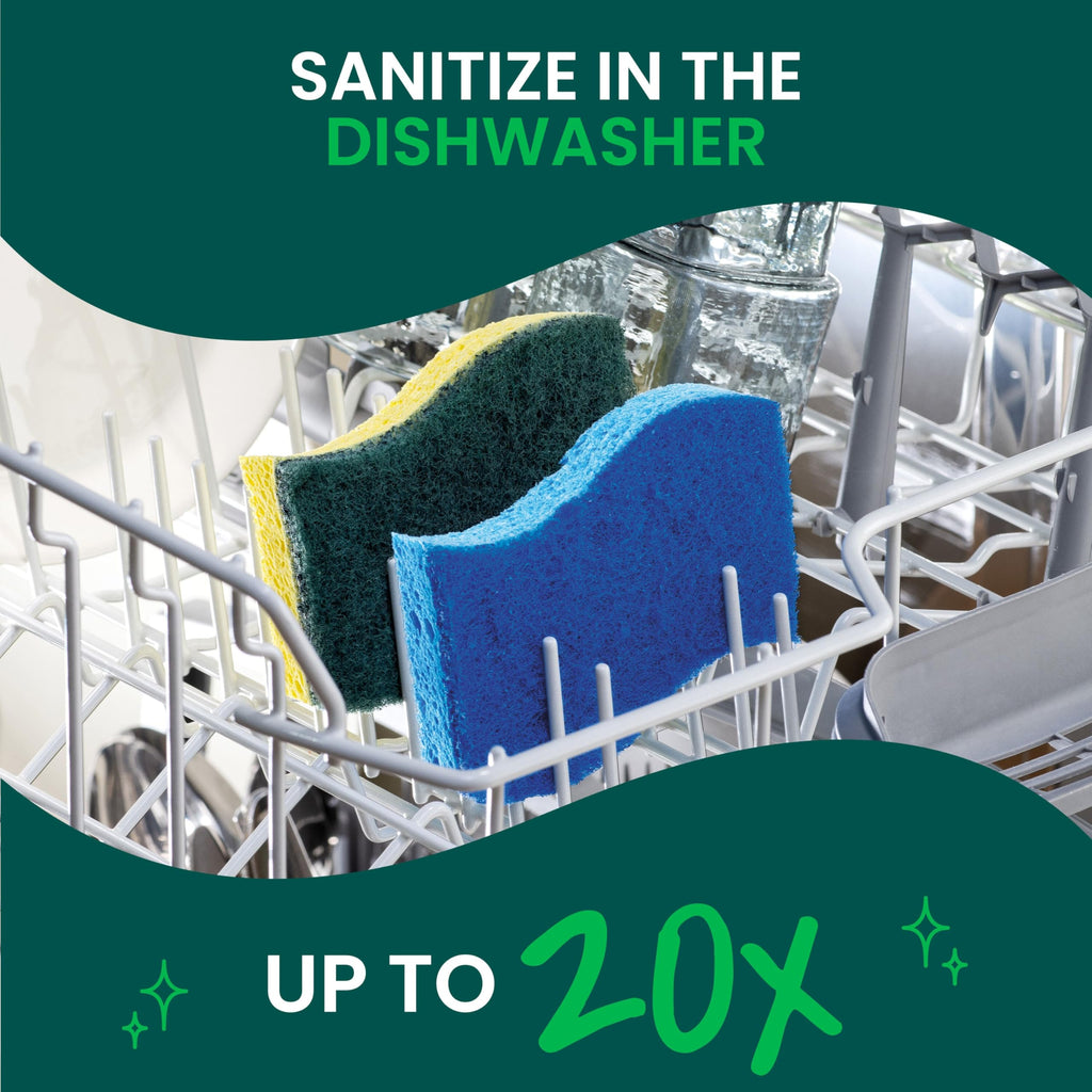 Buy now Scotch-Brite Zero Scratch Scrub Sponge, 6 Kitchen Sponges for Cleaning Around the Home, Bathroom & More, Scratch-free Dish Scrubber, Multi-surface Safe, Best for Nonstick Pots and Pans at indiglob india