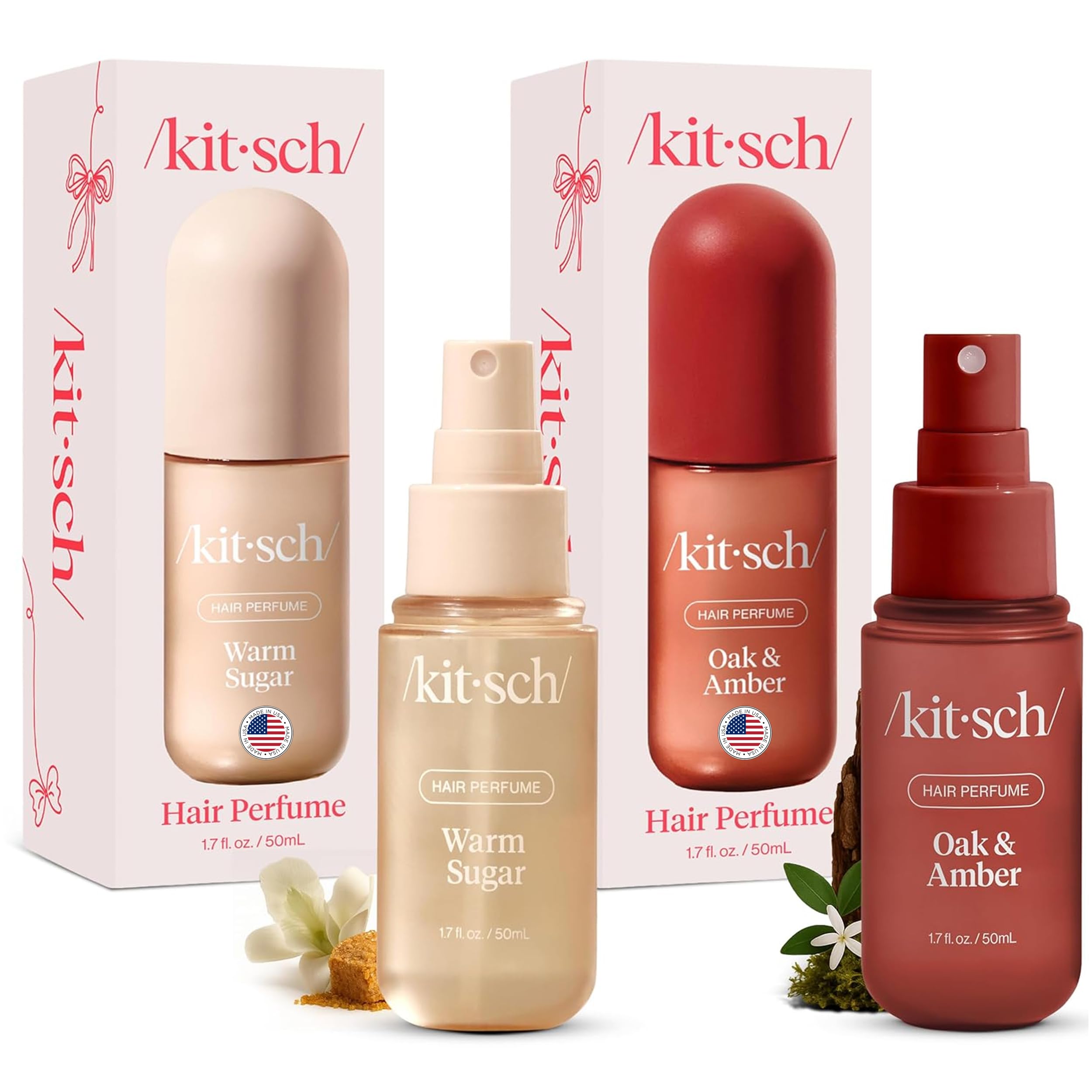 Buy now Kitsch Hair Perfume for Women - Pistachio Latte | Clean, Deodorizing & Patented Odor-Eliminating Technology Hair Spray & Body Mist - Freshen Hair, Body & Pillows - Coconut & Warm Coffee Scent - 50mL Warm Sugar & Oak and Amber at indiglob india