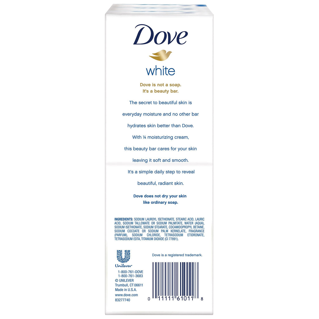 Buy now Dove Beauty Bar, White 4 oz, 6 Bar, Blue, Unscented, 24 Oz at indiglob india