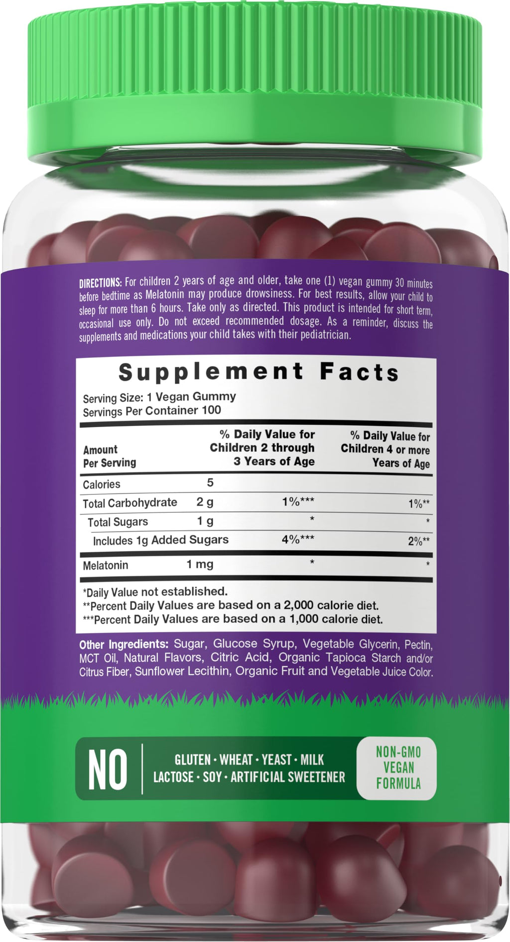 Carlyle Kids Melatonin Gummies | 100 Count | Fruit Flavor Gummy