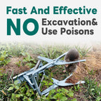 2 Pack Mole Traps,Galvanized Steel Scissor Trap,Reusable Mole Trap Killer,Easy Set Trap for Lawns