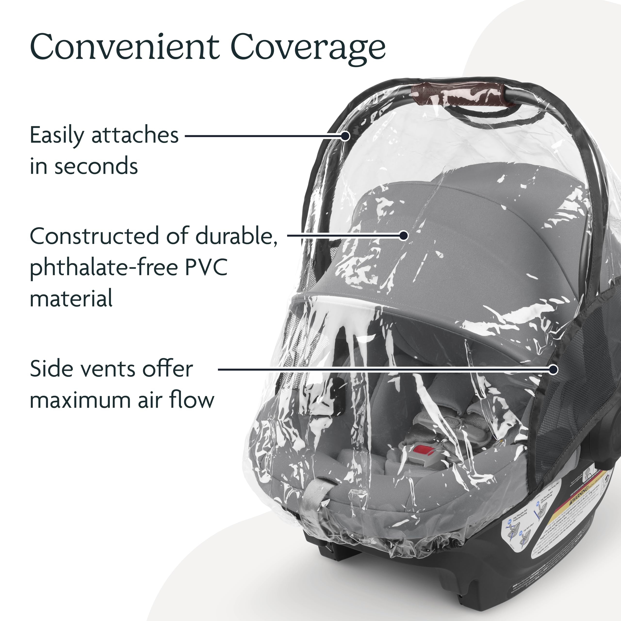 Buy now UPPAbaby Rain Shield for Mesa and Aria Infant Car Seat Carriers - Waterproof and Windproof Coverage - Ventilated Design - Quick Attachment at indiglob india