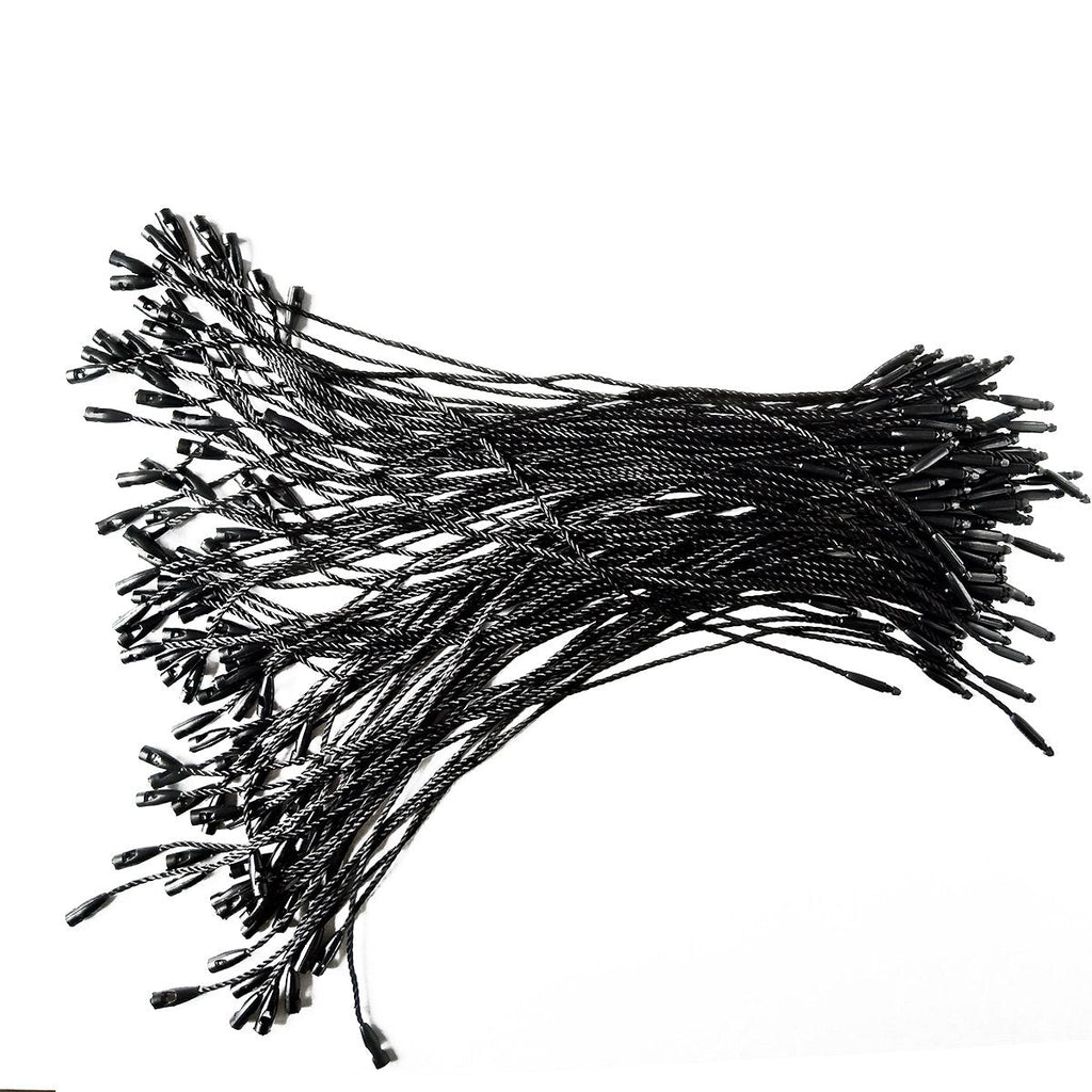 Buy now LGEGE 500 pcs 7.5-inch Black Hang Tag Nylon String Snap Lock Pin Loop Fasteners Hook Ties at indiglob india