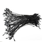 Buy now LGEGE 500 pcs 7.5-inch Black Hang Tag Nylon String Snap Lock Pin Loop Fasteners Hook Ties at indiglob india