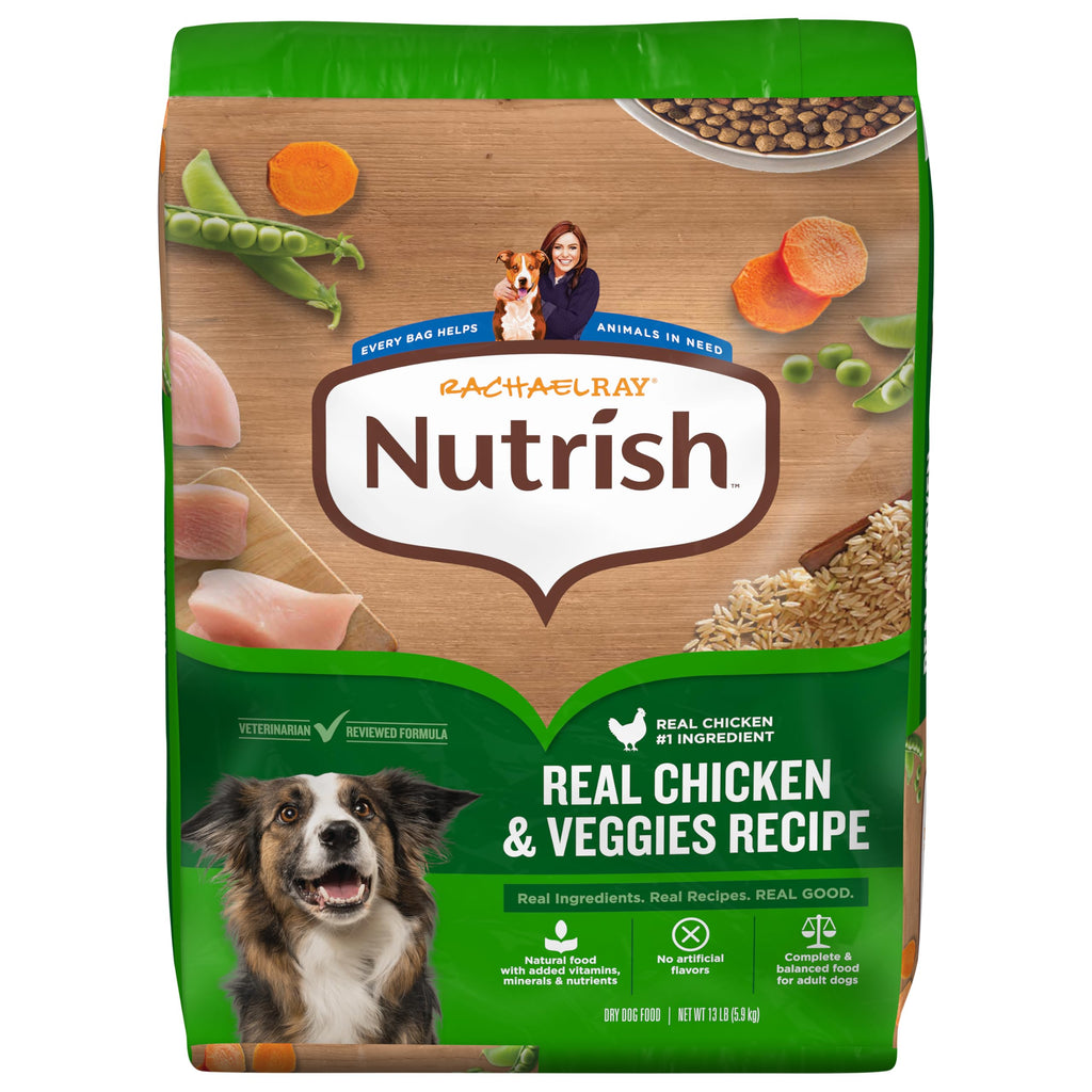 Nutrish Adult Dry Dog Food, Chicken & Veggies, 13 lb. Bag (Rachael Ray)