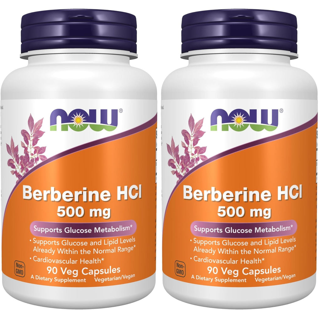 Now Supplements, Berberine HCL 500 mg, Supports Glucose Metabolism*, 90 Veg Capsules