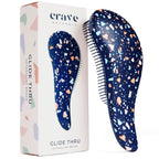 Buy now Crave Naturals Glide Thru Hair Brush - Detangler Brush for Curly, Straight, Wet or Dry Hair - Gentle Detangling Brushes for Adults, Kids, Toddlers - Hair Accessories for Women, 7.5x3" - Pink at indiglob india